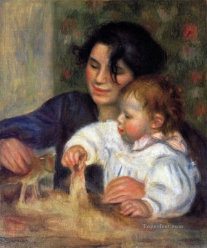 Pierre Auguste Renoir Painting - Gabrielle y Jean Pierre Auguste Renoir